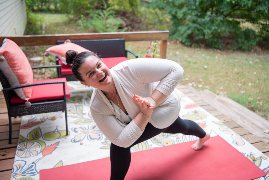 Faith Miller of Yoga with Faith, a yoga instructor and an Ayurveda health counselor