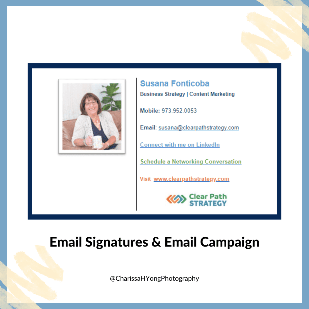 Email signature and email campaign