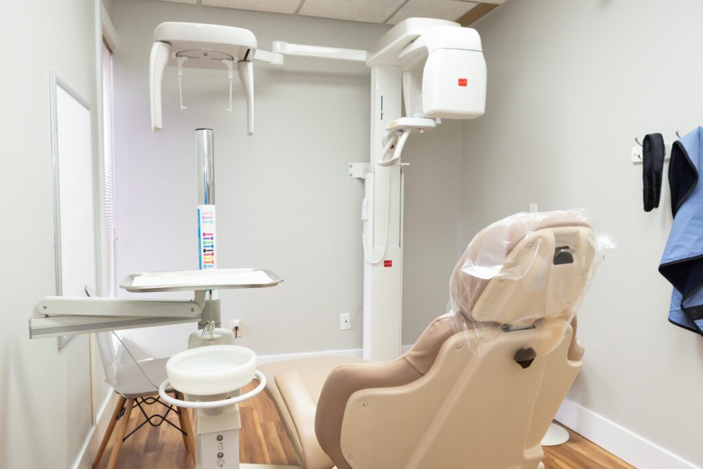 The Ramaswamy Smile Orthodontics examination room.