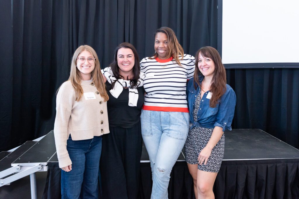 Four females pose for a photo at the Your Strategy Reset event in the Wave Resort.