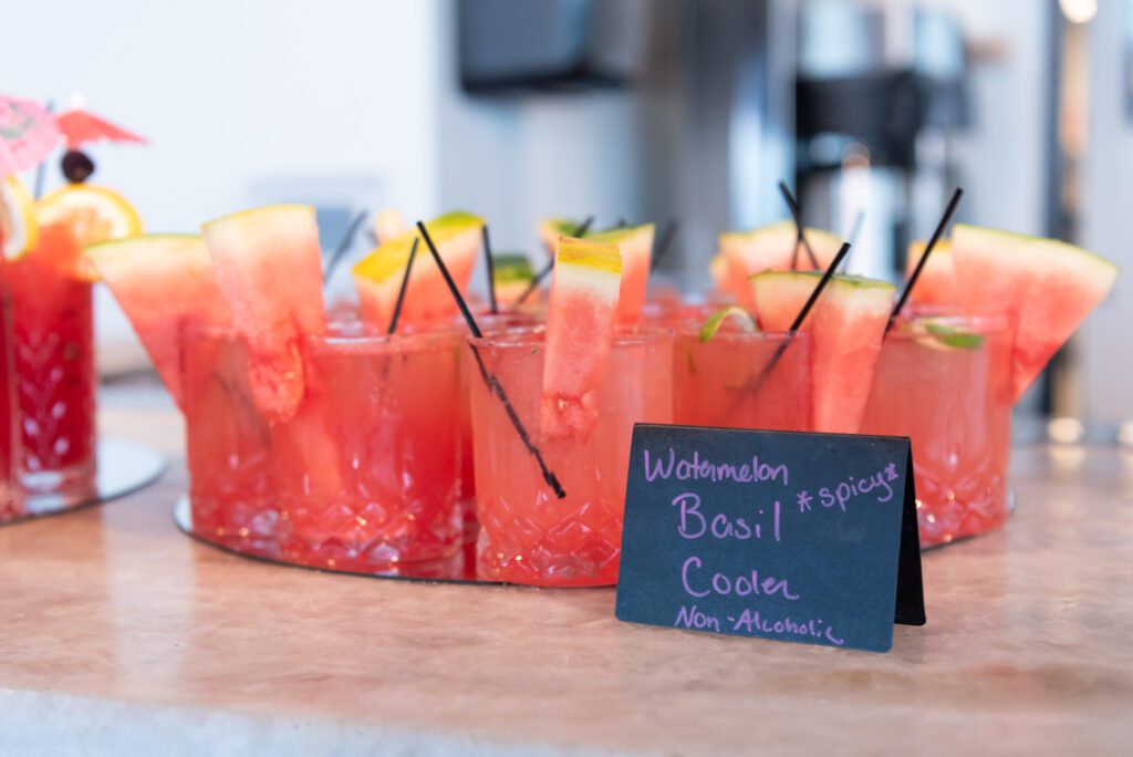 Signature mocktails at the Wave Resort event space in Long Branch.