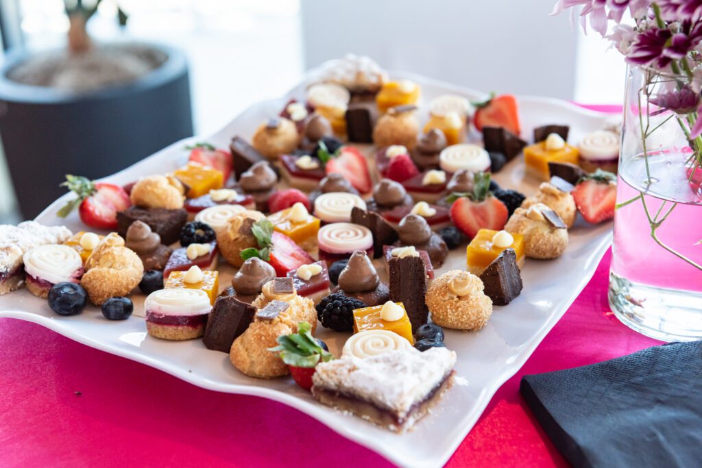 Dessert platter at the Wave Resort event space in Long Branch.