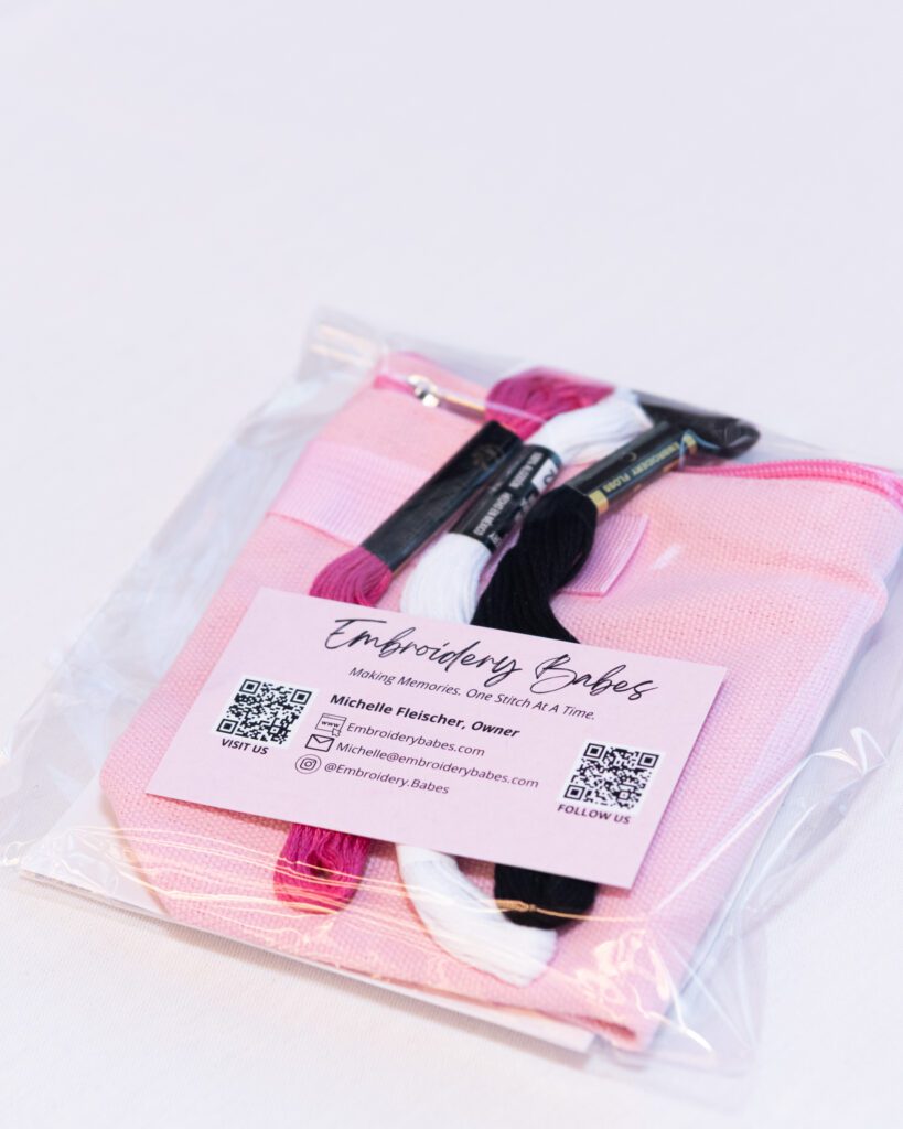 Embroidery kits by Embroidery Babes.